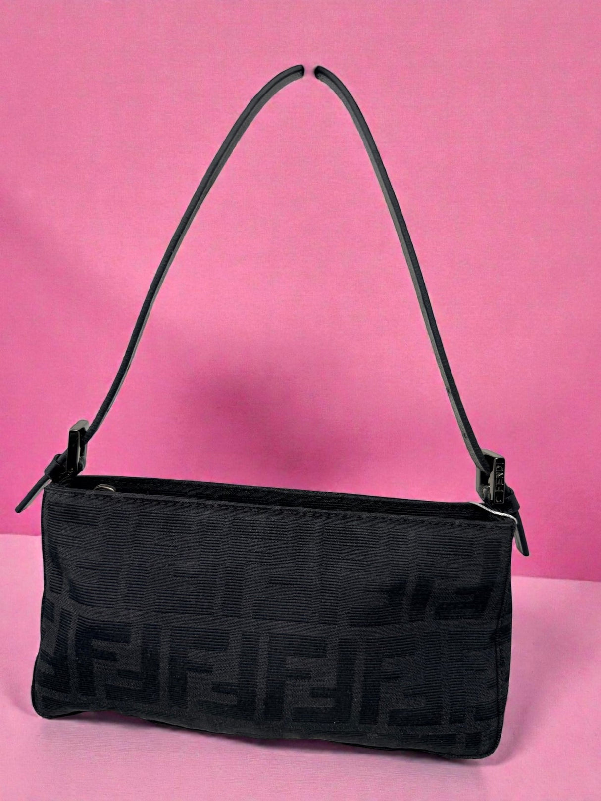 Fendi Zucca Pochette Black