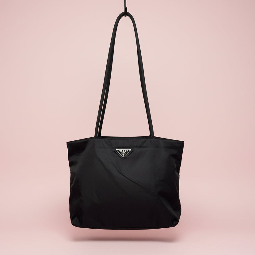 Prada Black Nylon Tote Bag