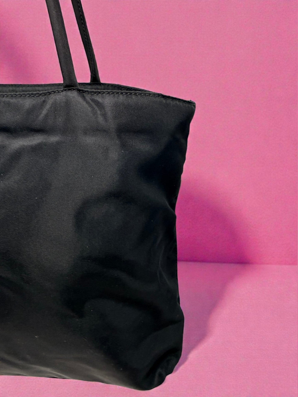 Prada Black Nylon Tote Bag