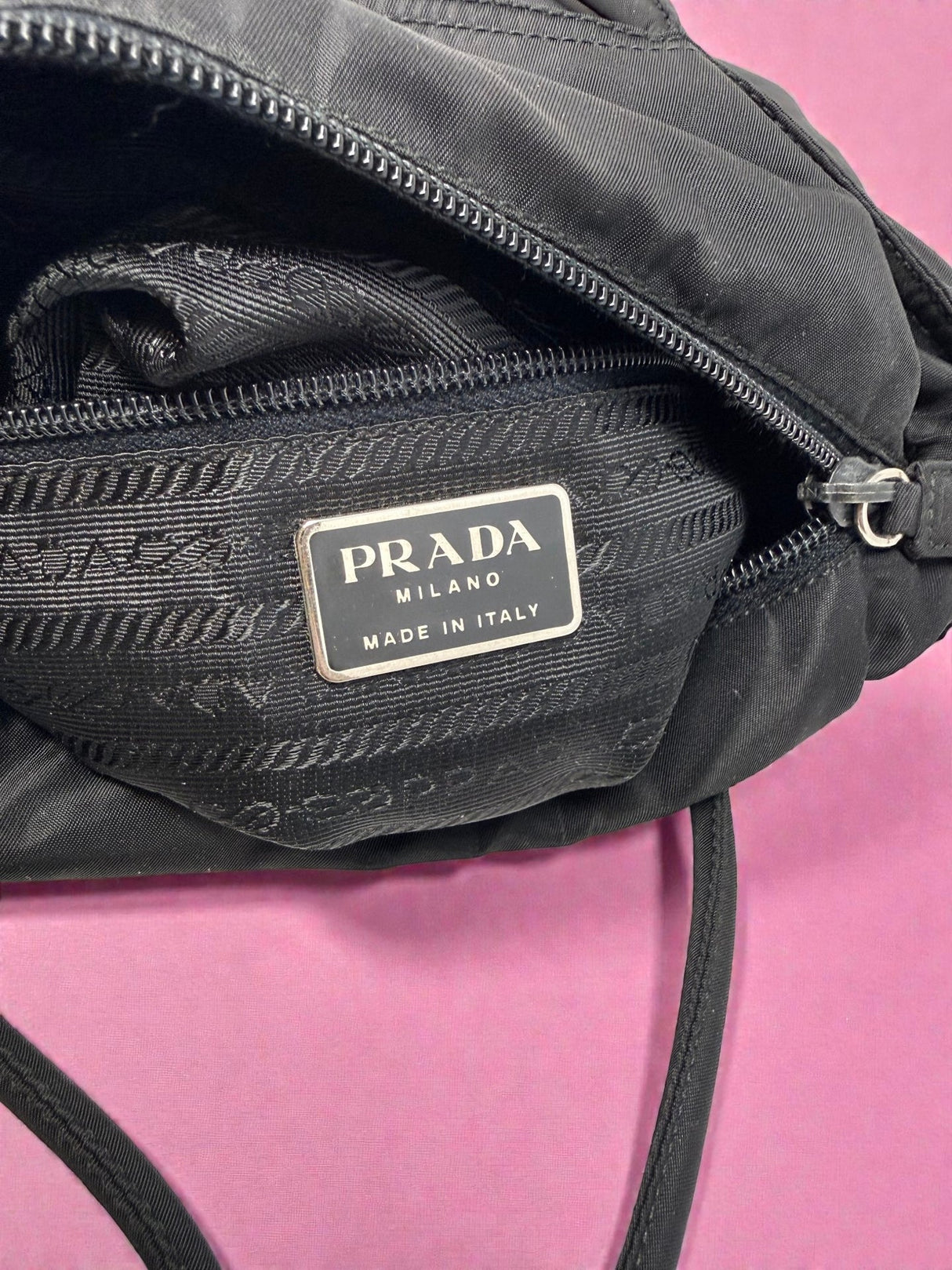 Prada Black Nylon Tote Bag