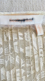 See by Chloé Sheer Lace Bell Sleeve Blouse