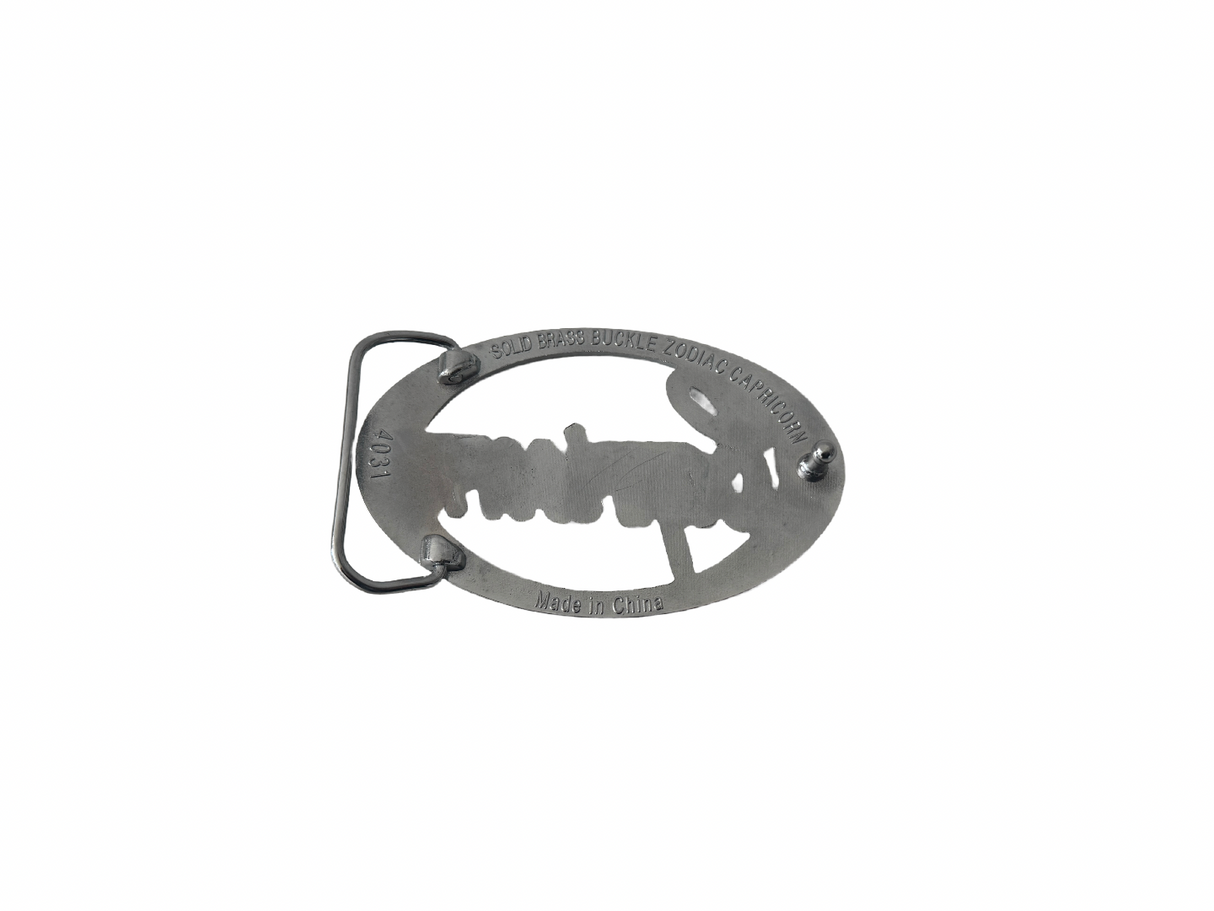 Silver Horoscope ‘Capricorn’ Belt Buckle