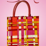 Prada Woven Tessuto Colorful Tote (comes with duster)
