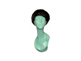 Mink Fur Pillbox Hat with Black Leather Trim