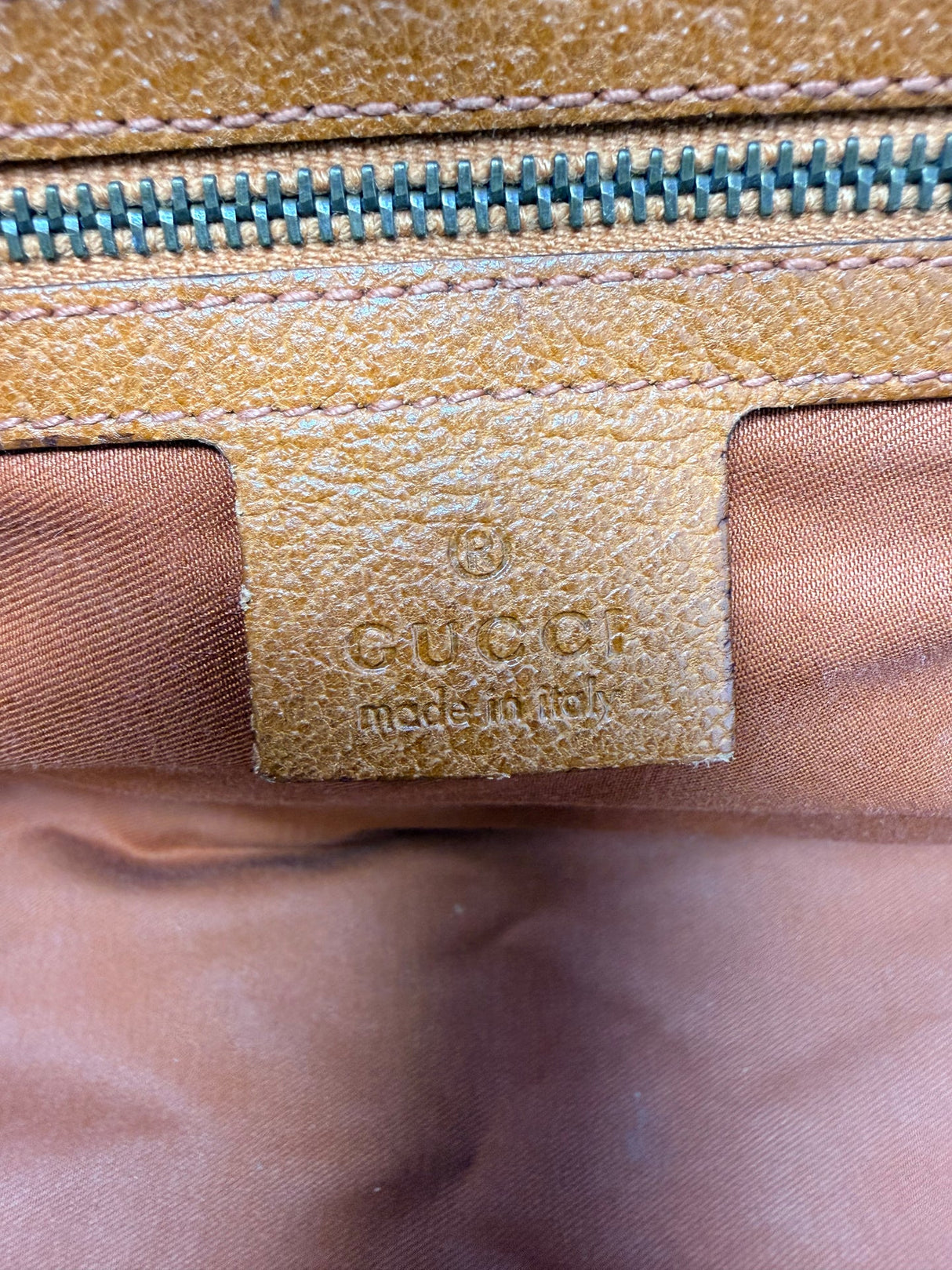 Gucci Bamboo Top Handle Shoulder Bag Light Brown