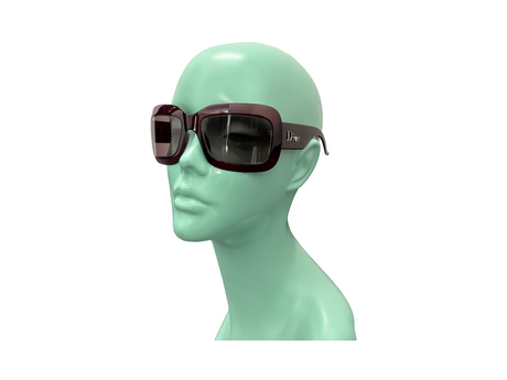 DIOR Burgundy Extralight2 Oversized Sunglasses