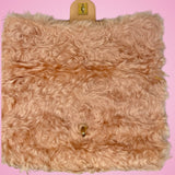 Chanel Light Pink Fuzzy Flap Shoulder Bag