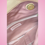 Chanel Light Pink Fuzzy Flap Shoulder Bag