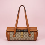 Gucci Bamboo Top Handle Shoulder Bag Light Brown