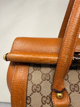 Gucci Bamboo Top Handle Shoulder Bag Light Brown