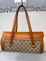 Gucci Bamboo Top Handle Shoulder Bag Light Brown