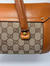 Gucci Bamboo Top Handle Shoulder Bag Light Brown