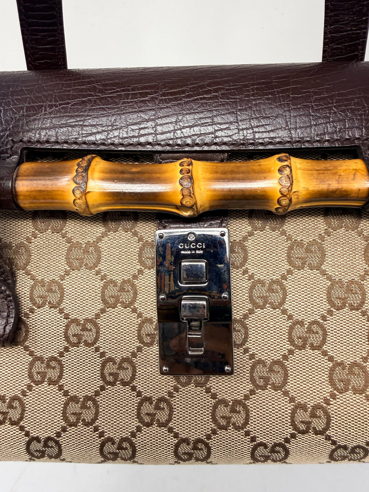 Gucci Bamboo Top Handle Shoulder Bag
