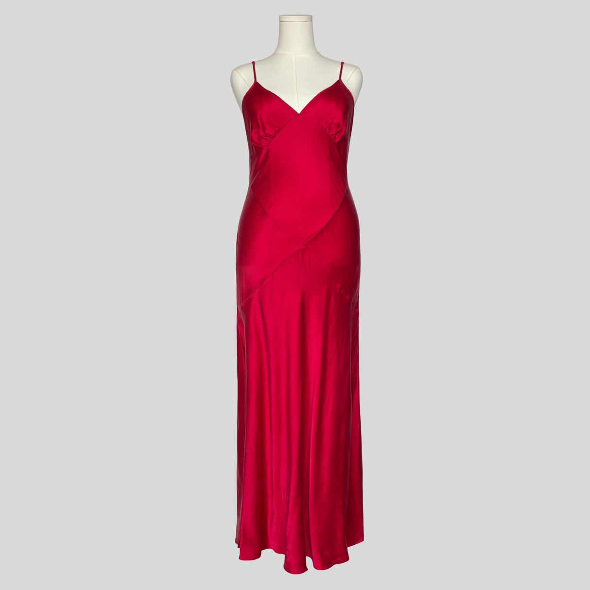 Backless silk gown