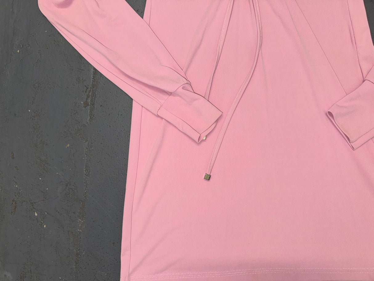 Light Pink O-Ring Long Sleeve Mini Dress