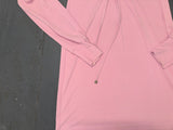 Light Pink O-Ring Long Sleeve Mini Dress