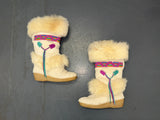 Off-White Fur Tall Winter Snow Boots US 6