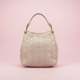 Miu Miu Nappa Patch Tote White
