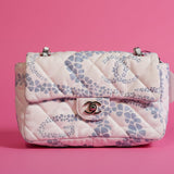 Chanel Coco Beach Printed Denim Quilted Flap Bag