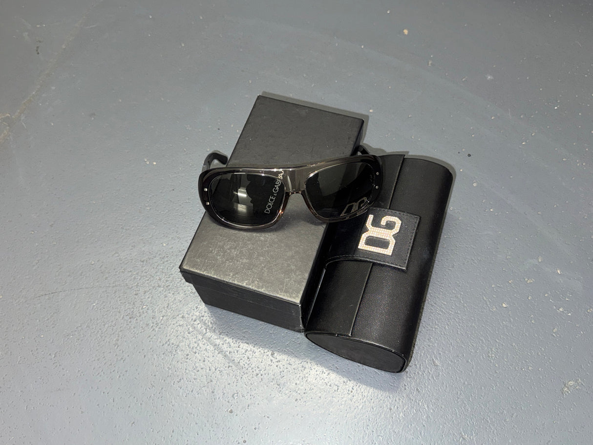 DOLCE & GABBANA Grey Ombre Aviator Sunglasses