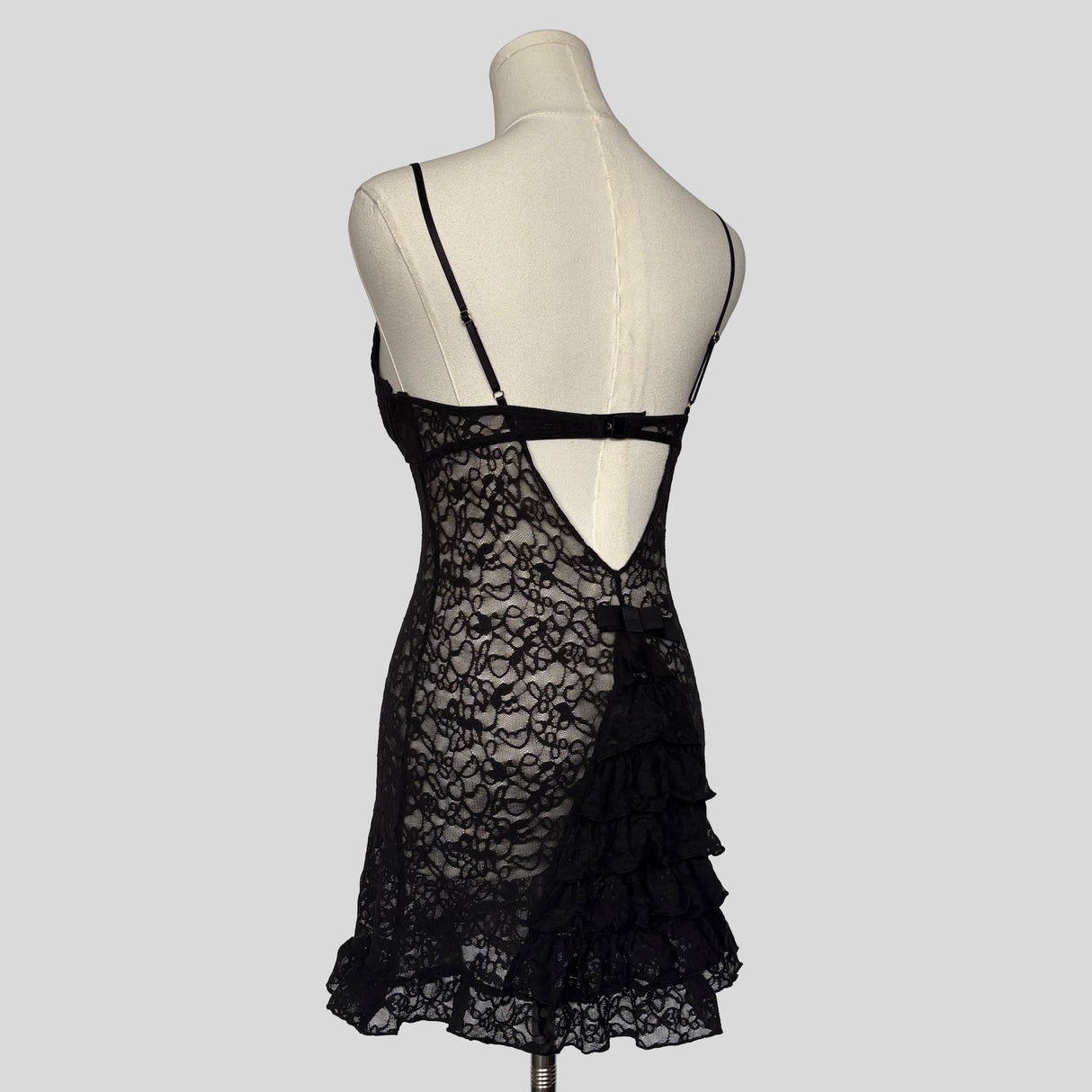 Ruffled lace chemise