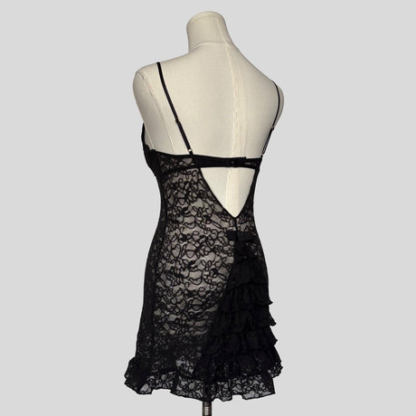Ruffled lace chemise
