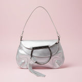 Roberto Cavalli Silver Shoulder Bag