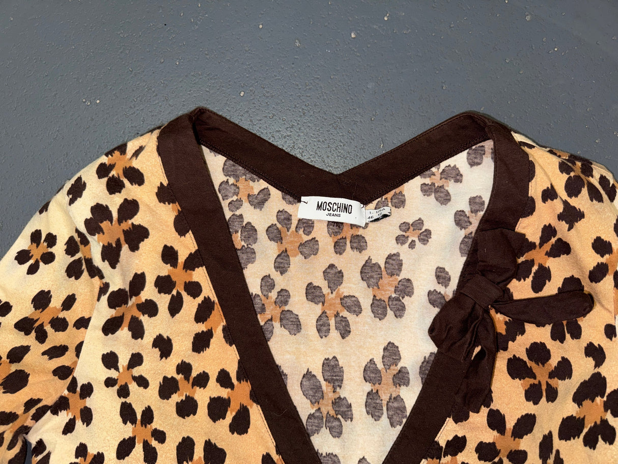 MOSCHINO Leopard Print Cardigan