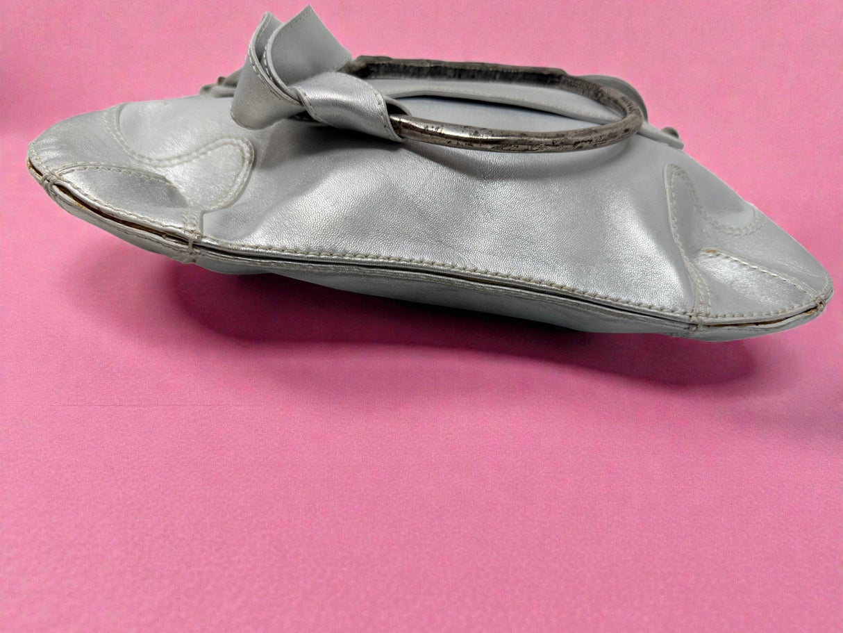 Roberto Cavalli Silver Shoulder Bag