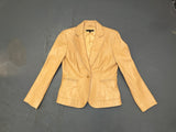 ISABELLA DEMARCO Light Brown Leather Blazer