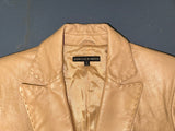 ISABELLA DEMARCO Light Brown Leather Blazer