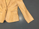 ISABELLA DEMARCO Light Brown Leather Blazer