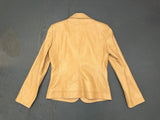 ISABELLA DEMARCO Light Brown Leather Blazer
