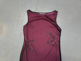 Purple Mesh Mini Shift Dress