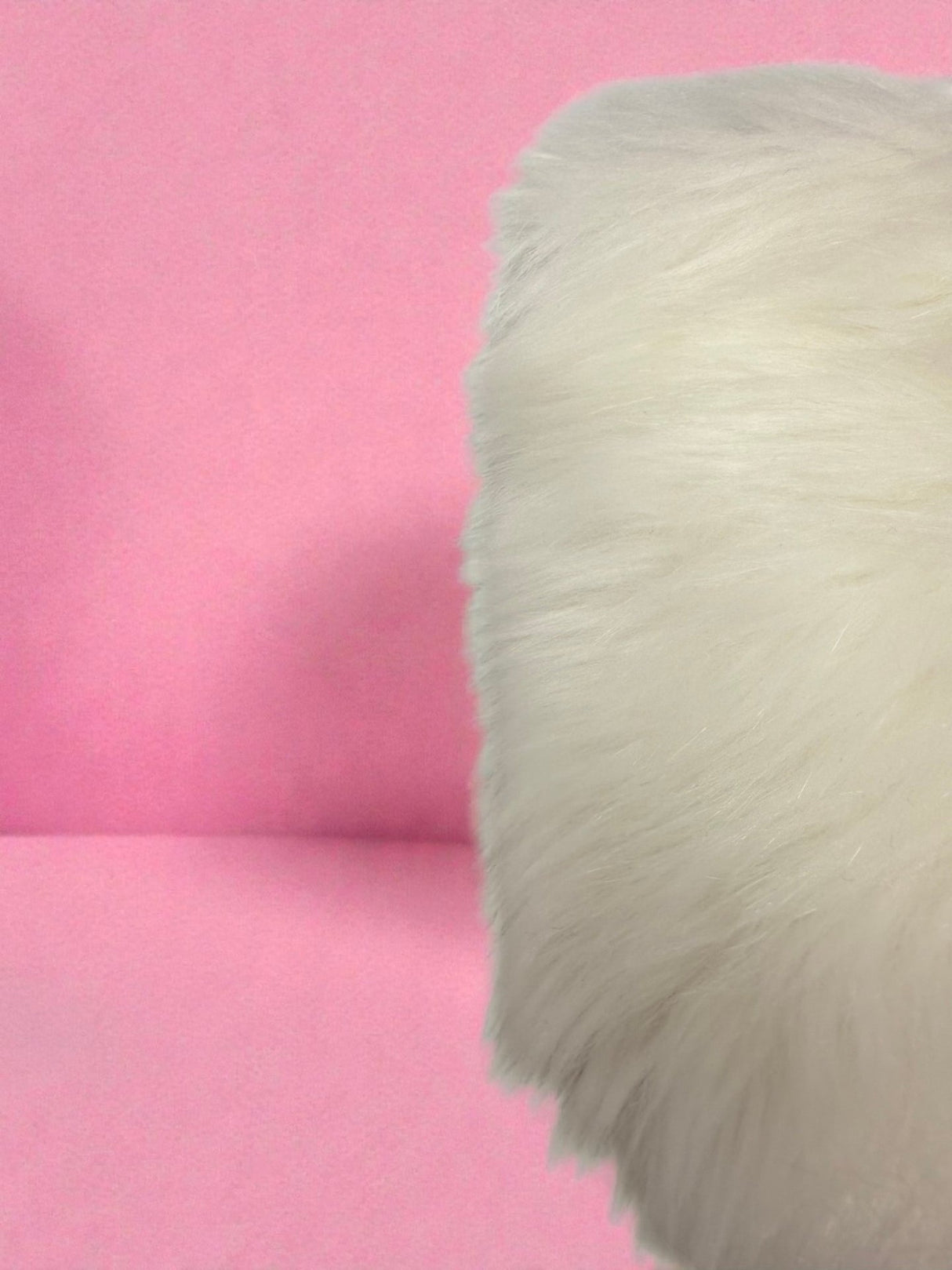 Prada White Fur Clutch Bag