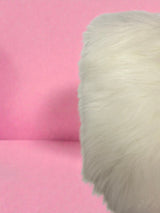 Prada White Fur Clutch Bag