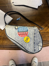 Christian Dior Saddle Denim Speedway