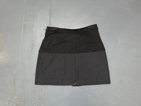 ANNA SUI Black Quilted Mini Skirt