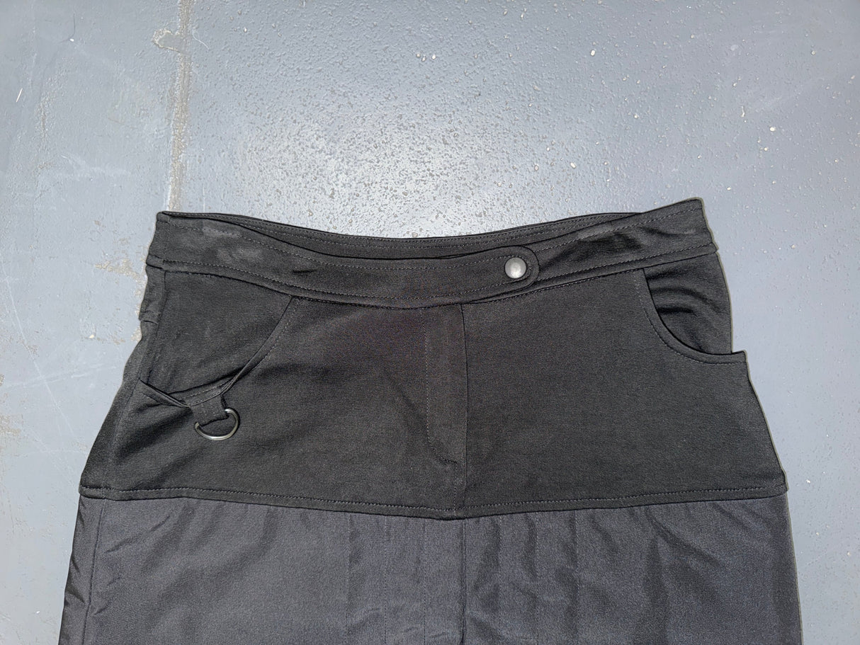 ANNA SUI Black Quilted Mini Skirt