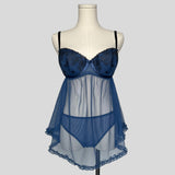 Ruffled babydoll with matching panties