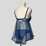 Ruffled babydoll with matching panties