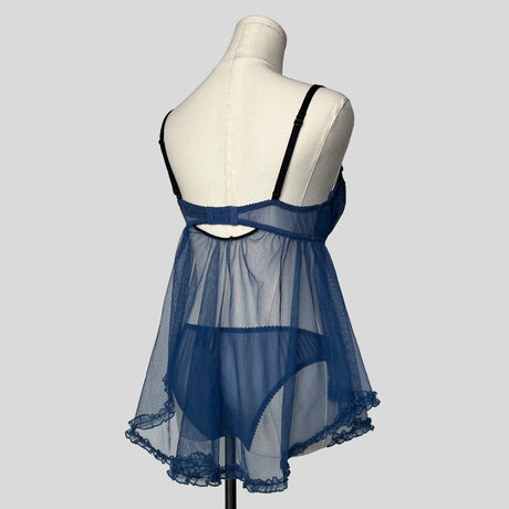 Ruffled babydoll with matching panties