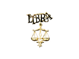 Gold Horoscope 'LIBRA' Pin