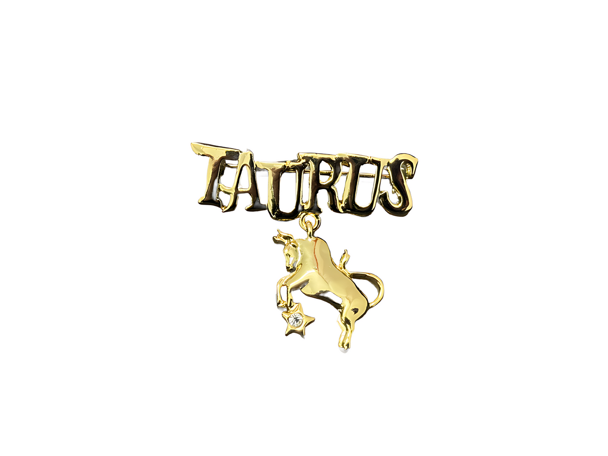 Gold Horoscope 'TAURUS' Pin