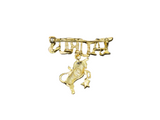 Gold Horoscope 'TAURUS' Pin