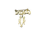 Gold Horoscope 'GEMINI' Pin