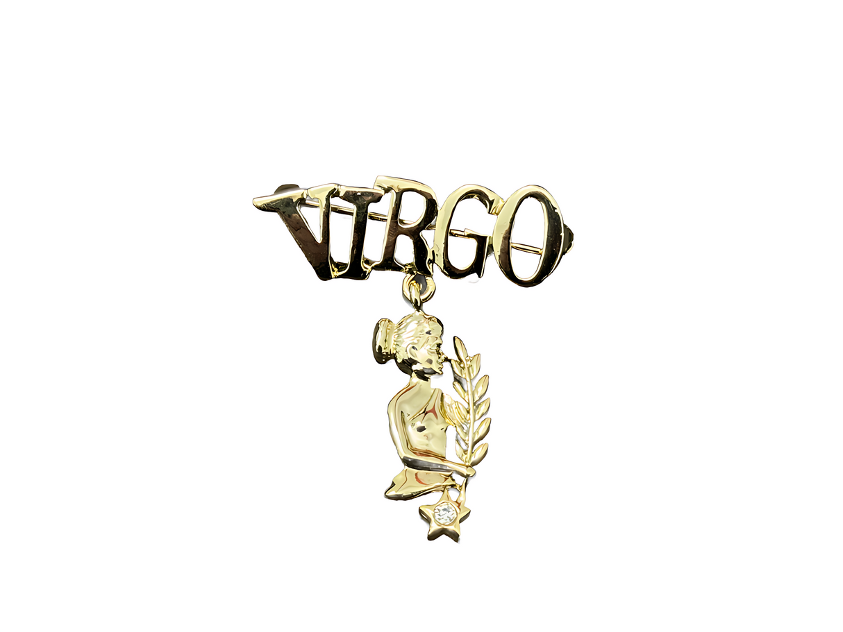Gold Horoscope 'VIRGO' Pin