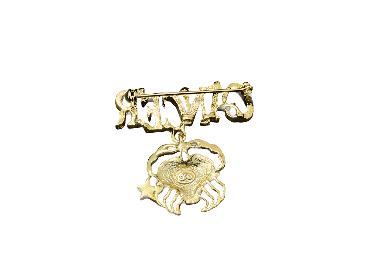 Gold Horoscope 'CANCER' Pin