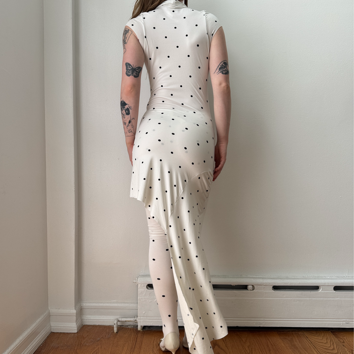 Custom Polka Dot Dress Tights Matching Set