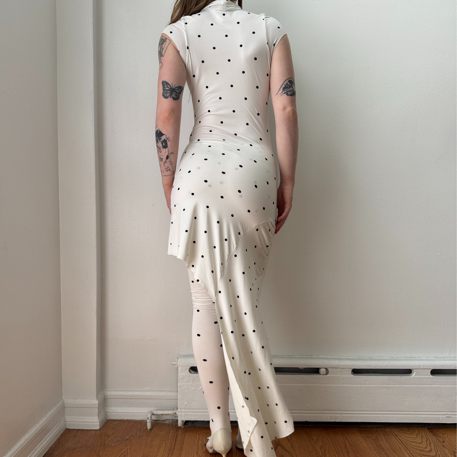 Custom Polka Dot Dress Tights Matching Set